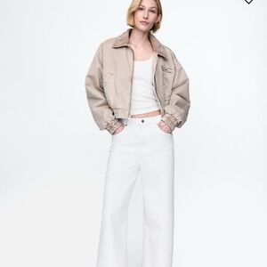 GAP Women's High Rise White Jeans